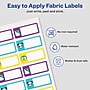 Avery No-Iron Waterproof Fabric Name Labels, 3/4" x 1-3/4", Multicolored, 24 Labels/Pack (40770)~#|#~A2FF0932-D76E-4E01-8EA11638E62C695D_sc7