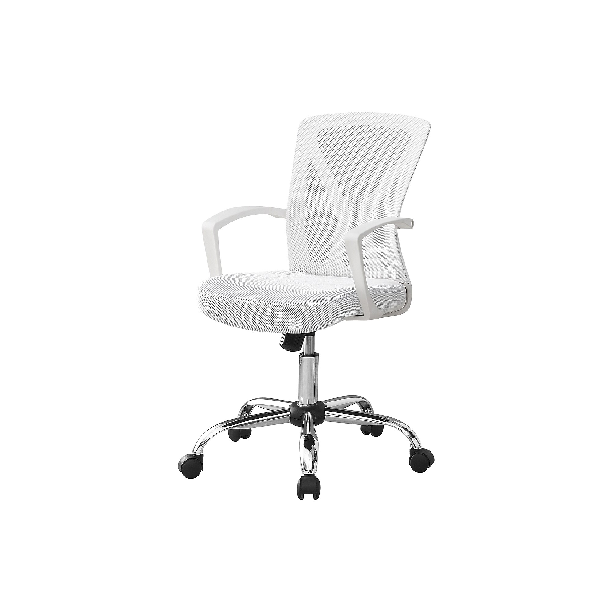 Monarch Specialties Inc. Ergonomic Mesh Swivel Computer and Desk Chair, White (I 7462) Sansujyuku sansujyuku.com
