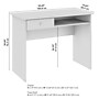 Bush Furniture Cabot 40"W Writing Desk, White (WC31940)~#|#~A3087961-C20F-498F-82E6FB43F5054BAD_sc7