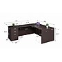 Boss Office Products 66" L-Shaped Desk with File Pedestal, Mocha (GROUPA20-MOC)~#|#~A30E7295-68E7-4D2F-9C6877CCBA391309_sc7