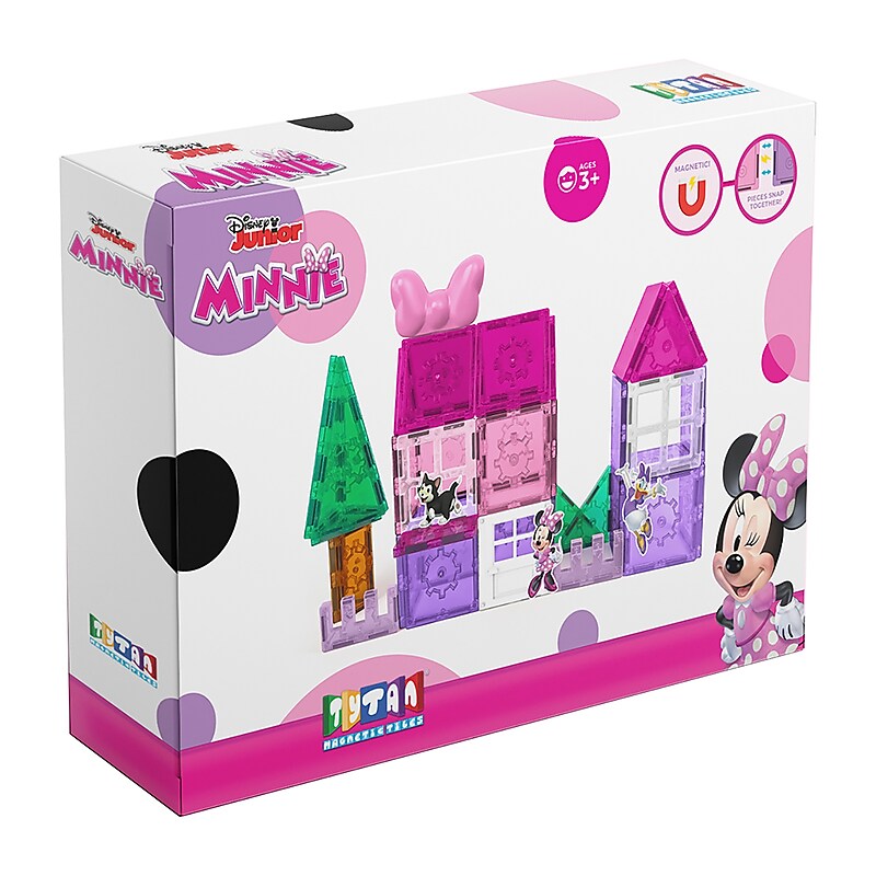 Tytan Toys Disney Jr Minnie Magnetic Tiles, 42 Pieces (TYT-DIS-MINNIEJR) image 1