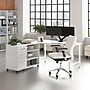Bush Business Furniture Hustle 60"W Computer Desk and Storage Cabinet with Drawers and Shelves, White (HUS009WH)~#|#~A30F3E88-CFA8-4AB7-9D9B29ADDAFA30F0_sc7