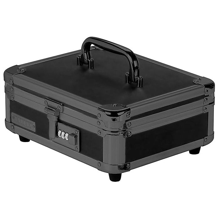 Vaultz Cash Box Stoarge Container w/ Combination Lock, Plastic