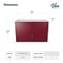 Viva Comfort 24'' H x 36" L Wood Wall-Mounted Medical Cabinet, 2-Doors, Claret (902WALL36GRYCL)~#|#~A314D09E-F583-422D-BDC6F2863071FEB2_sc7