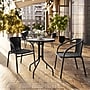Flash Furniture Lila 23.75'' Round Table with 2 Rattan Stack Chairs, Black (TLH071RD037BK2)~#|#~A3168F13-71CC-4A35-BDC1FAAE68FAADED_sc7