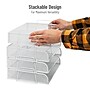 Mind Reader Metal Side Loading Stackable Letter Tray, White (DSTACK4-WHT)~#|#~A31D33E1-764C-456F-B14CD2F7805A27D4_sc7