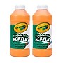 Crayola Portfolio Series Acrylic Paint, Brilliant Orange, 16 oz., 2/Bundle (BIN204016720-2)~#|#~A31E7CDC-0DAB-4B31-99B6C65679D9AD9E_sc7