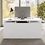 Bush Business Furniture Stratus 60"W Electric Rectangular Adjustable Standing Desk with Drawers and Panel, White (SUT011WH)~#|#~A31FD897-CB89-4BAB-B4A0030FB0F13742_sc7