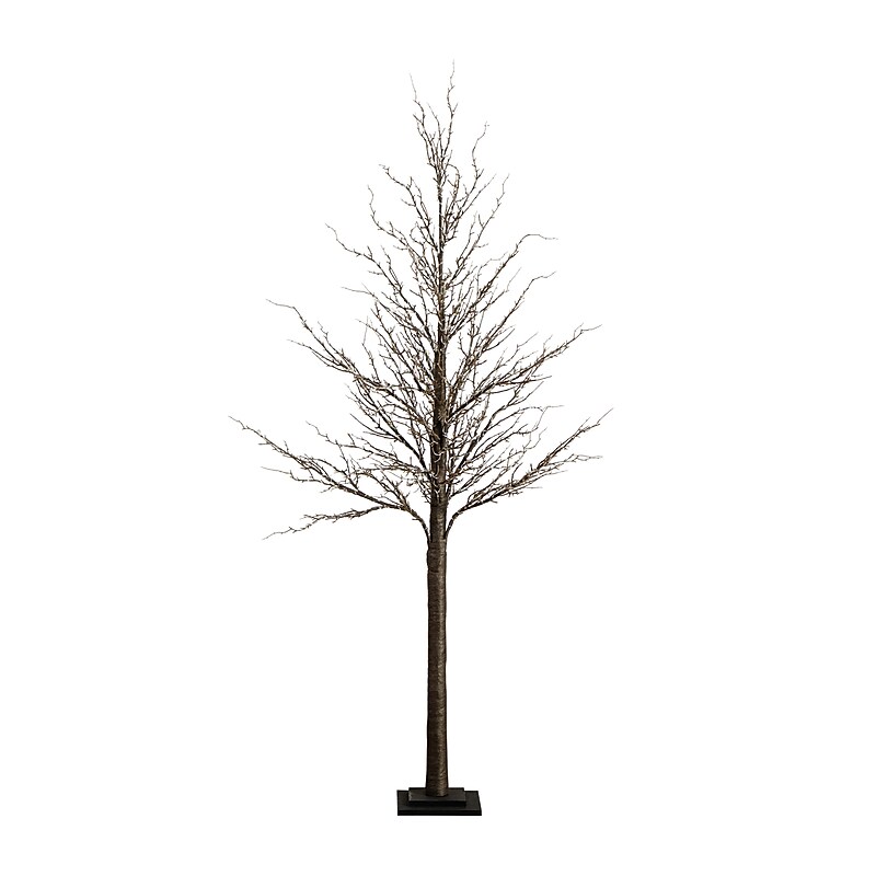 Nearly Natural 6-ft Pre-Lit Artificial Twig Tree with 480 Warm White LED Lights (T4929) image 1
