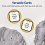 Avery Round Integrated Cards, Matte White, 100/Pack (19479370957)~#|#~A323CBDF-0B06-423F-A7E1778AED7B4C16_sc7