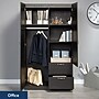 Sauder Select 71"H Storage Armoire, 2 Drawers, Raven Oak (446895)~#|#~A3248846-280B-4E05-B6C90D28FED597A0_sc7