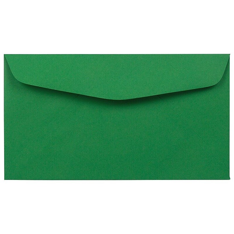 JAM Paper #6 3/4 Business Envelope, 3 5/8" x 6 1/2", Green Recycled, 100/Pack (1536411D) image 1