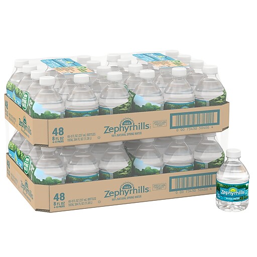 Zephyrhills 100% Natural Spring Water, 8 oz., 48/Pack (11475286