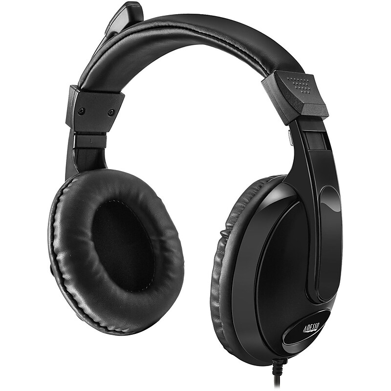 Adesso Xtream™ H5 Multimedia Stereo Headset, Black (XTREAMH5) image 1