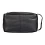 Karla Hanson Roger 9.4" Leather Toiletry Bag, Water Resistant, Black (28054BLACK)~#|#~A32D8D91-D58C-4F48-BDDC3AF83ECA6230_sc7