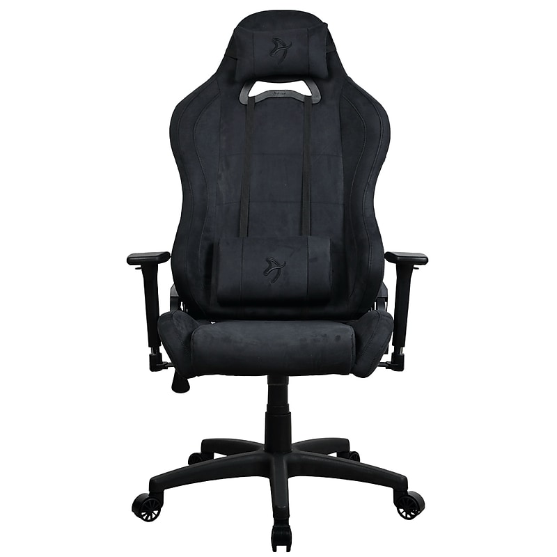Arozzi Torretta Supersoft Microfiber Ergonomic Racing Gaming Chair, Pure Black (TORRETTA-SPSF-PBK) image 1
