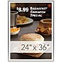 Excello Global Products 24" x 36" Plastic Poster Frames (PPFRM-2436-SLV)~#|#~A32F56BD-49C2-4528-810ADD4D91556229_sc7