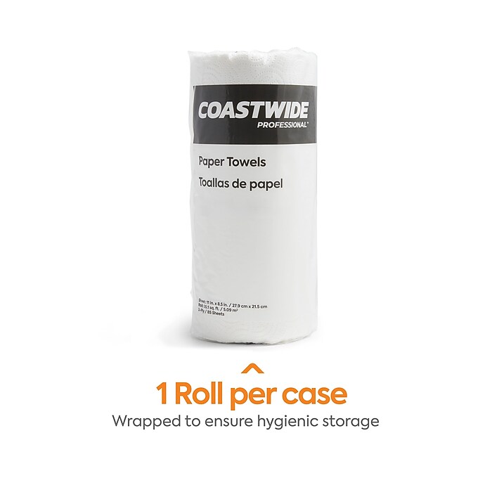 Coastwide Professional™ Paper Towels, 2-Ply, 85 Sheets/Roll