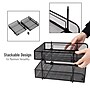Mind Reader Metal Mesh Front Loading Stackable Letter Tray, Letter/Legal Size, Black (CSTACK2-BLK)~#|#~A3419107-9B2B-44BF-BC1A5F54B9590085_sc7