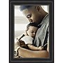 Amanti Art Ridge 20" x 30" Polystyrene Picture Frame, Black Satin (A42677345682)~#|#~A343CD52-43B6-4C3B-AE8822FD4C150A21_sc7