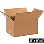 15" x 11" x 8" Shipping Boxes, 32 ECT, Brown, 25/Bundle (15118)~#|#~A3485EDC-593F-464F-844243D231242F4B_sc7