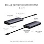 Satechi USB-C 8-in-1 8K MultiPort Universal Docking Station for Laptops, Midnight Black (ST-P8KED)~#|#~A3564BEA-E016-4F59-8314D710D4A876AD_sc7