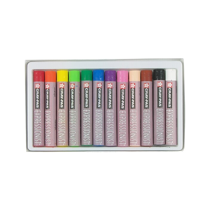 Sakura Cray-Pas Expressionist Oil Pastels, Assorted Colors, 12/Set