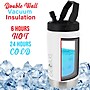 Brentwood Geojug Stainless Steel Double Walled Sports Water Jug, 40 oz., Cream (G-1200CRM)~#|#~A35C2848-15DE-4972-AE549DCE325333DE_sc7