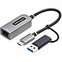 StarTech USB-C to Ethernet Adapter/USB-A Dongle, Male to Male, Gray (C21GA-USB-ETHERNET)~#|#~A35CB3A7-22EF-4E7D-BB4DEBF55DA5299B_sc7