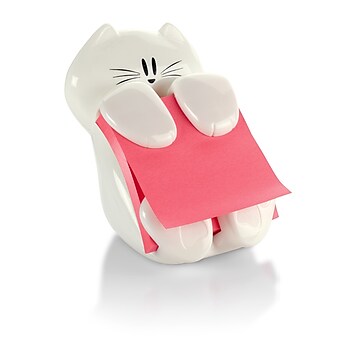 Post-it® Cat Pop-Up Dispenser for 3" x 3" Notes, White (CAT-330)