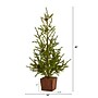 Nearly Natural Alpine Natural Look Artificial Christmas Tree in Wood Planter, 28" (T1505)~#|#~A3606A47-DB89-47B8-9BDC7D1F27D0CA50_sc7
