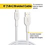 NXT Technologies™ 6 Ft. Braided Lightning to USB Cable, White (NX60465)~#|#~A360E032-51B4-49A4-9CDC844F12A2823E_sc7