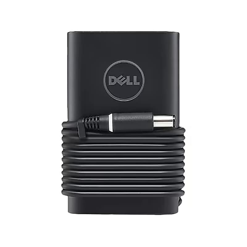 Dell Slim 65W AC Adapter for Dell Latitude, Inspiron, Chromebook Laptop, Black (492-BBOU) image 1