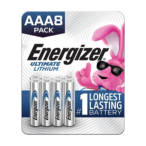 Energizer Ultimate AAA Lithium Battery, 8/Pack (L92SBP-8) | Staples