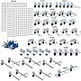 Triton Products Locboard Kit, (2) 24" x 24" x 9/16" Steel Square Hole Pegboards, 46 Assorted Hooks (LB1-KIT)~#|#~A3676859-BA7C-4560-966F596171E4500C_sc7