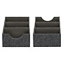 Household Essentials 3-Compartment Drawer Organizers, Graphite Linen, 2/Pack (7574-1)~#|#~A36872D0-9B3C-4F77-91DD7BE2B8D46825_sc7