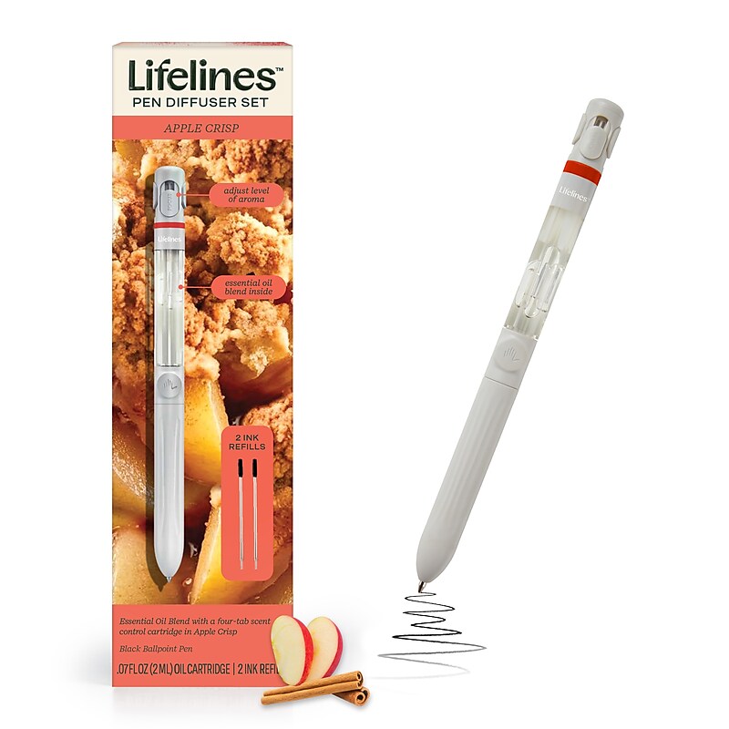 Lifelines Apple Crisp Essential Oil Blends Pen Diffuser, 0.07 oz. (LL-12-3125) image 1