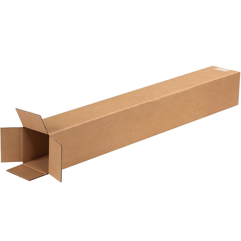 4" x 4" x 30" Shipping Boxes, 32 ECT, Brown, 25 /Bundle(4430) image 1