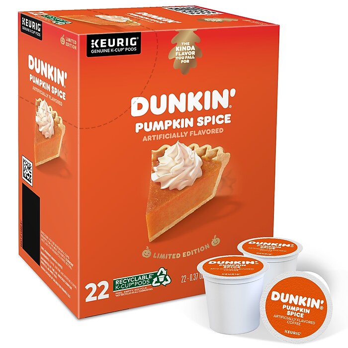 Crazy Cups Pumpkin Caramel Spice Decaf Coffee Pods - 22 Count For Keurig Brewers