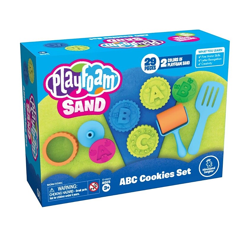 Educational Insights Playfoam Sand ABC Cookie Set, Assorted Colors (2233) image 1