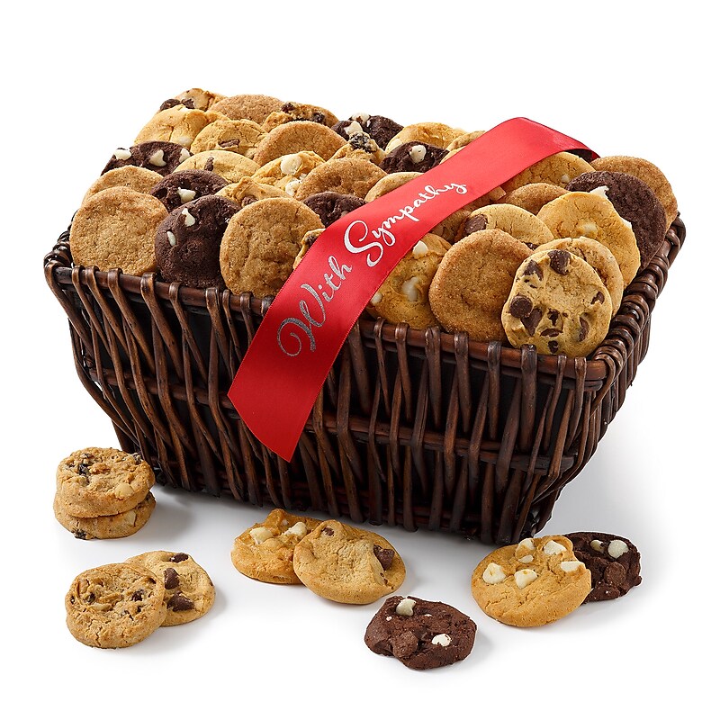 Mrs. Fields Nibblers Cookies Sympathy Basket, 43.2 oz. (ST21EVBSKT721) image 1