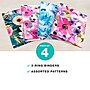 Global Printed Products Floral 1" 3-Ring Non-View Binders, Multicolored, 4/Pack (GPP-0096-B)~#|#~A376E99D-7F98-4140-913B00057BC7B456_sc7