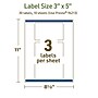 Avery Dissolvable Rectangle Multipurpose Labels, 3" x 5", Off-white, 30/Pack (94213)~#|#~A3781F46-9EF7-4358-A09330CDC7F5241E_sc7