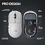 Logitech PRO X Superlight 2 Wireless Optical Gaming Mouse, White (910-006636)~#|#~A379E589-91B7-435A-9605283596724F00_sc7