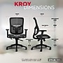 Staples Kroy Ergonomic Mesh Swivel Task Chair, Black (UN59456)~#|#~A37D60C4-9FDA-4E5E-8B7B51215CC2D6C7_sc7