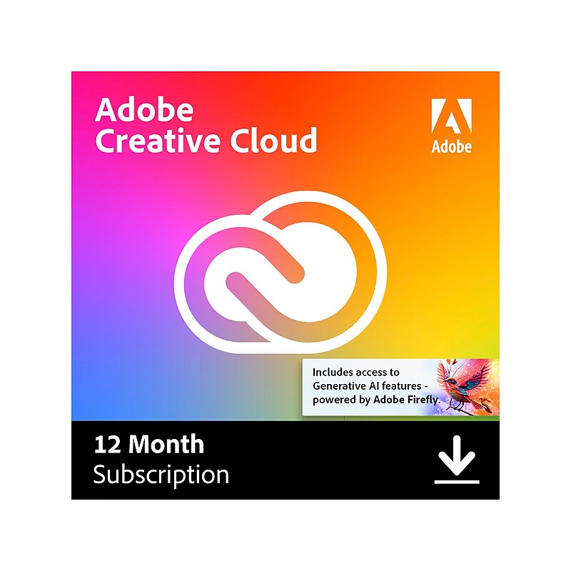 Adobe Creative Cloud for 1 User, Windows/macOS, Download image 1