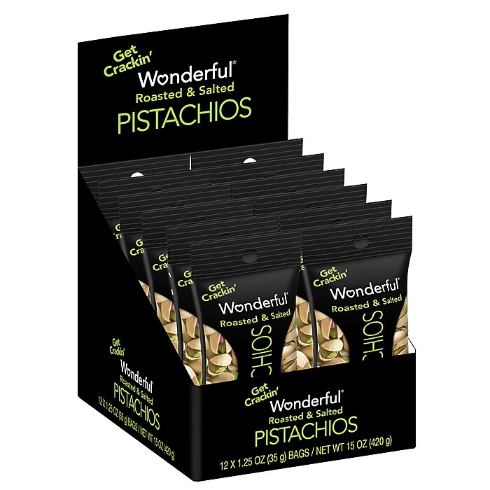 ブリエスタ　BRIESTA NUTS OUTDOOR 【VIVID】 Wonderful Pistachios Roasted & Salted, In Shell, 1.25 oz