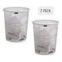 Mind Reader Metal Mesh Trash Can Without Lid, 4.4 Gallon, White, 2/Pack (2CIRGA-WHT)~#|#~A388FA6A-0E4A-4527-A17A87F335595FAD_sc7