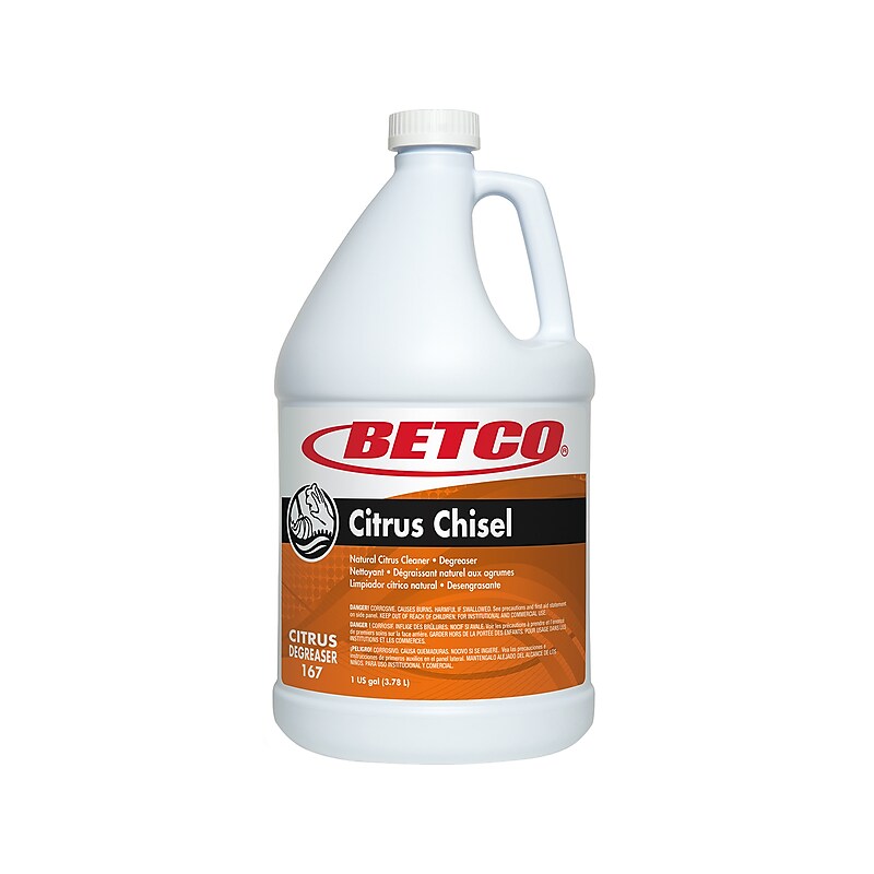 Betco Citrus Chisel Cleaner/Degreaser, Natural Citrus Scent, 1 gal., 4/Carton (1670400) image 1
