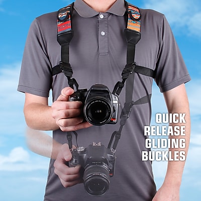 USA Gear TrueSHOT Camera Chest Harness Strap